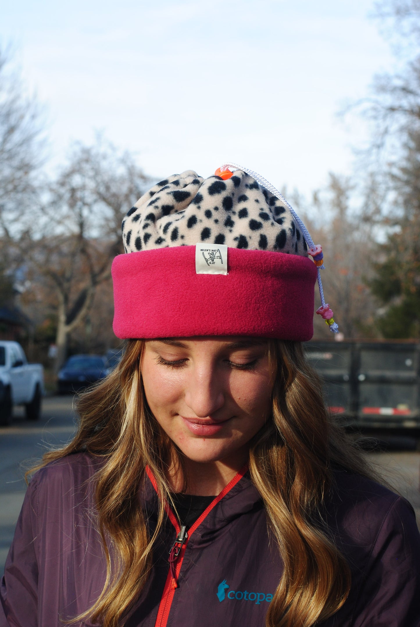 Cheetah and Pink Hat- medium