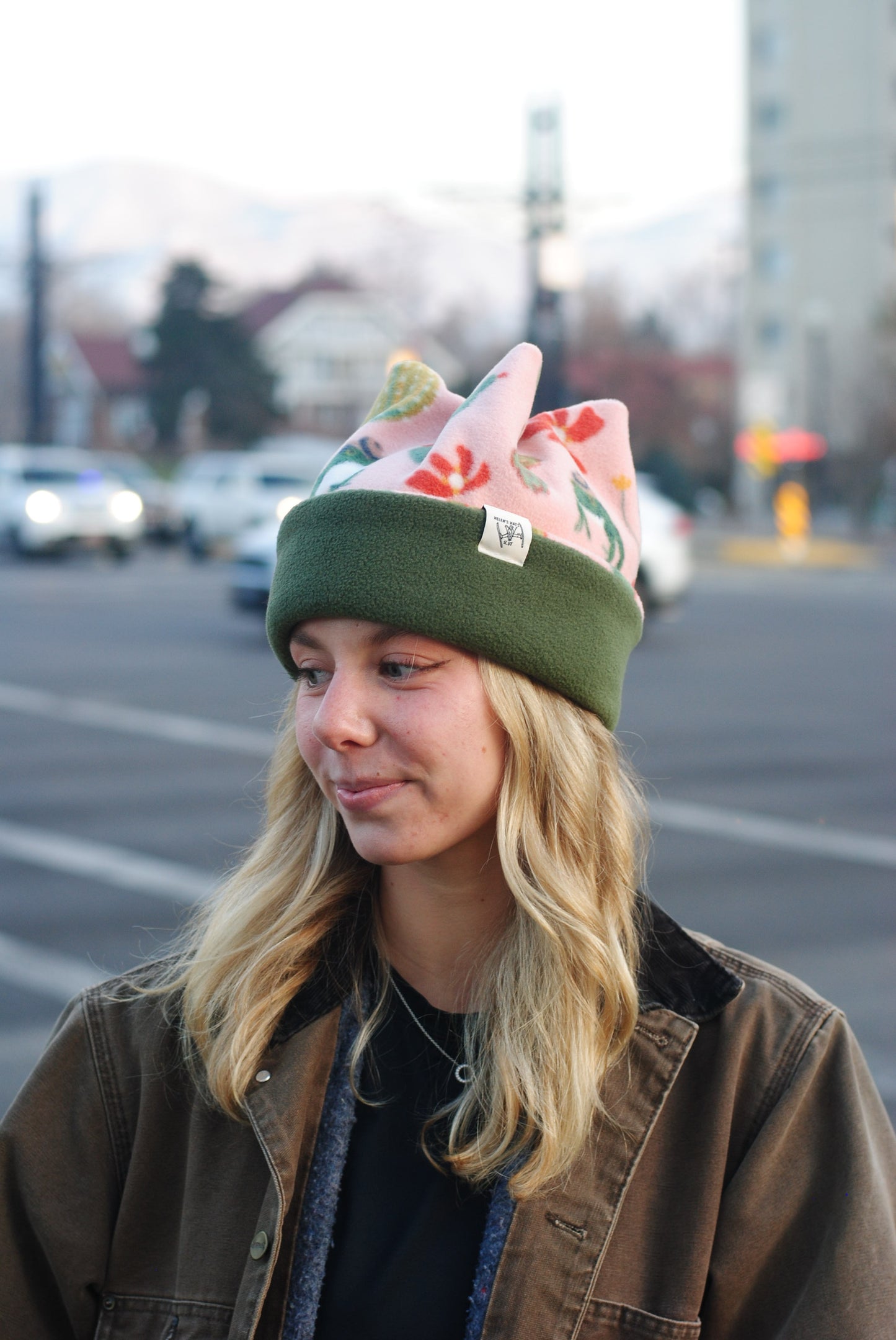 Plants and Green hat- size small