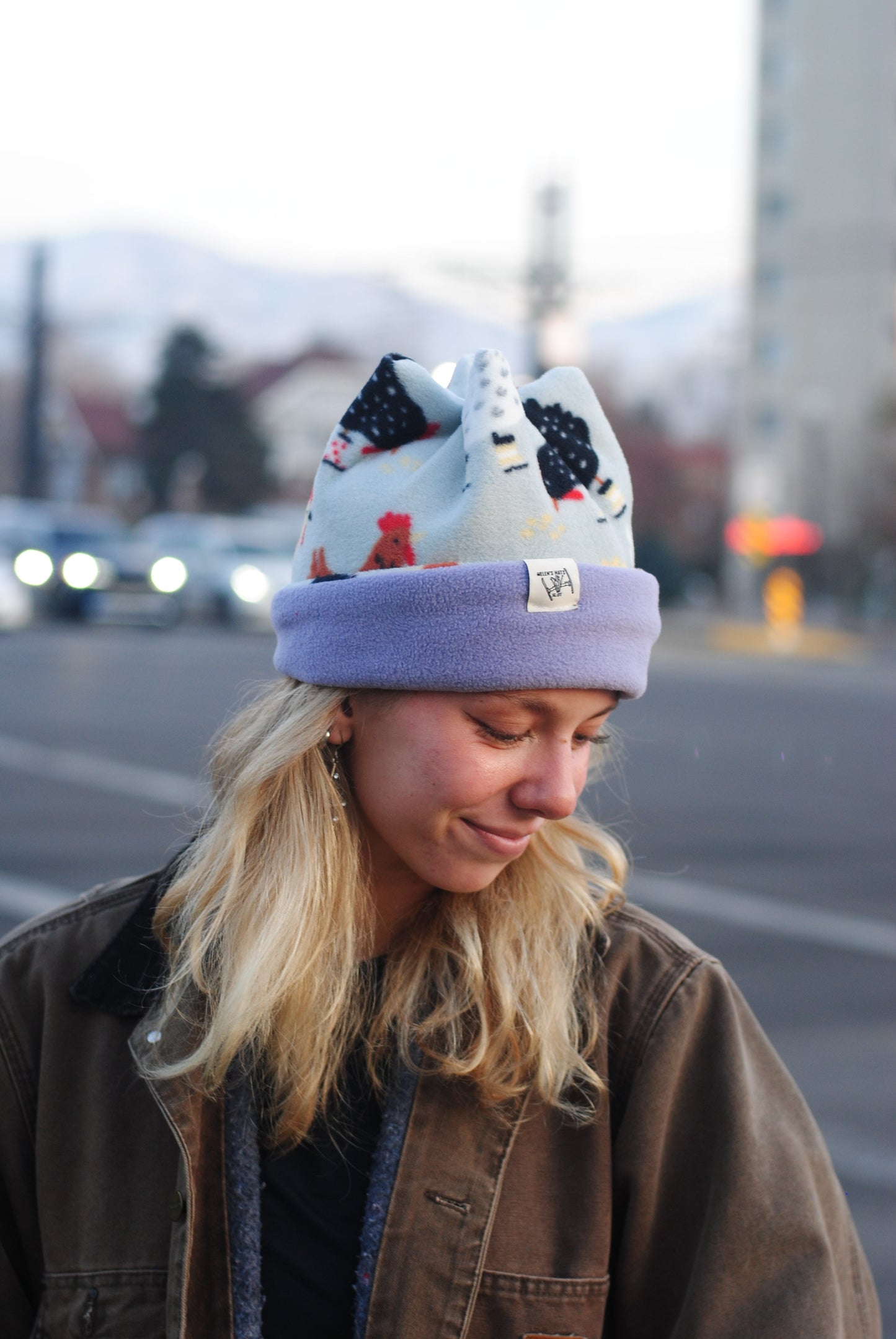 Chicken hat- size small